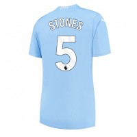 Dres Manchester City John Stones #5 Domáci pre Ženy 2023-24 Krátky Rukáv